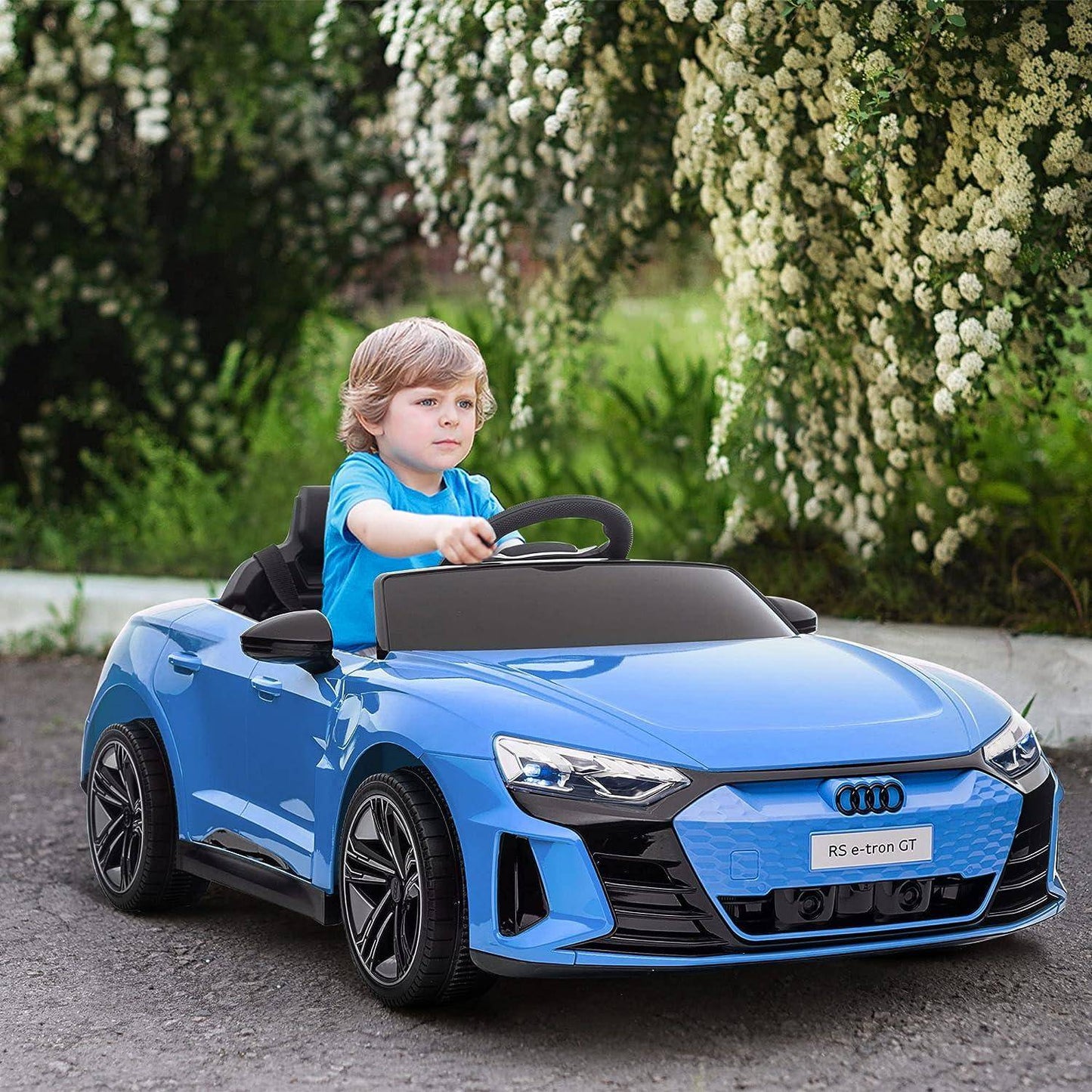 Audi Licensed 12V Kids Electric Ride-On Car Blue
