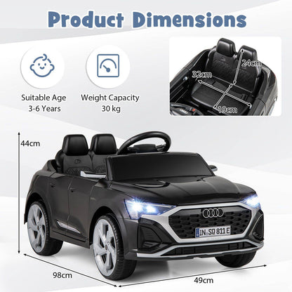 Costway Ride On Car Audi SQ8 12V Black