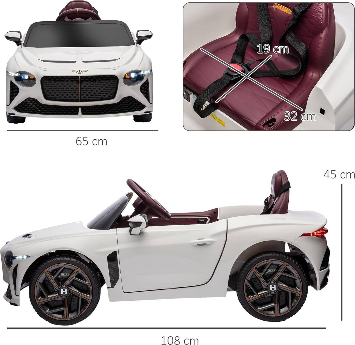 Homcom Bentley Bacalar 12V