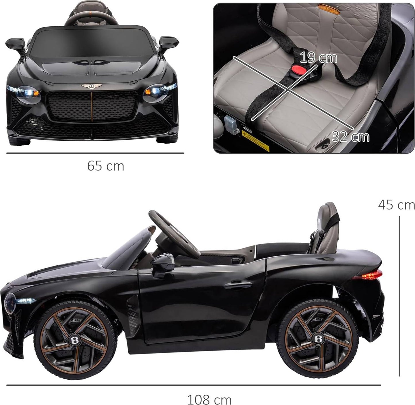 Homcom Bentley Bacalar 12V