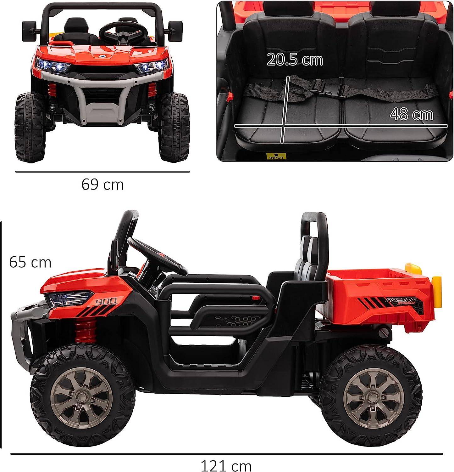 Homcom Ride On Car with Electric Bucket 12V