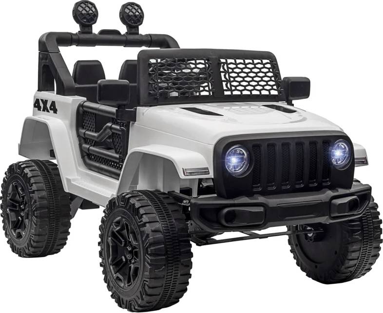 Homcom Ride On Truck Car with Remote Control White 12V
