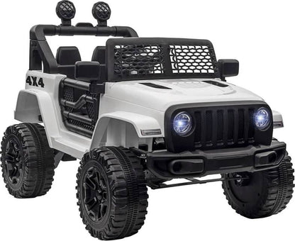 Homcom Ride On Truck Car with Remote Control White 12V