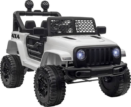 Homcom Ride On Truck Car with Remote Control White 12V
